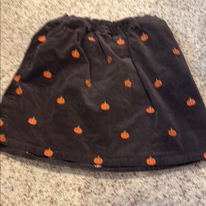 Gymboree Corduroy Brown Skirt with Pumpkin Print Worn once